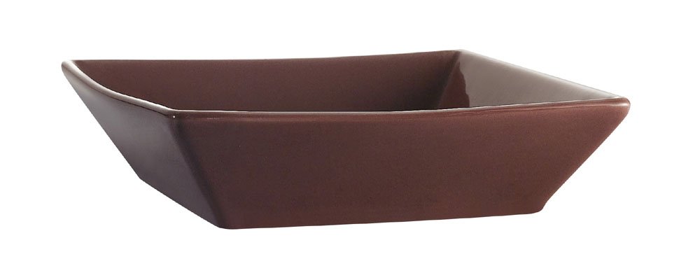 CAC China KC-B8-PLM Color Arts 8-Inch Stoneware Square Bowl, 42-Ounce, Plum, Box of 24