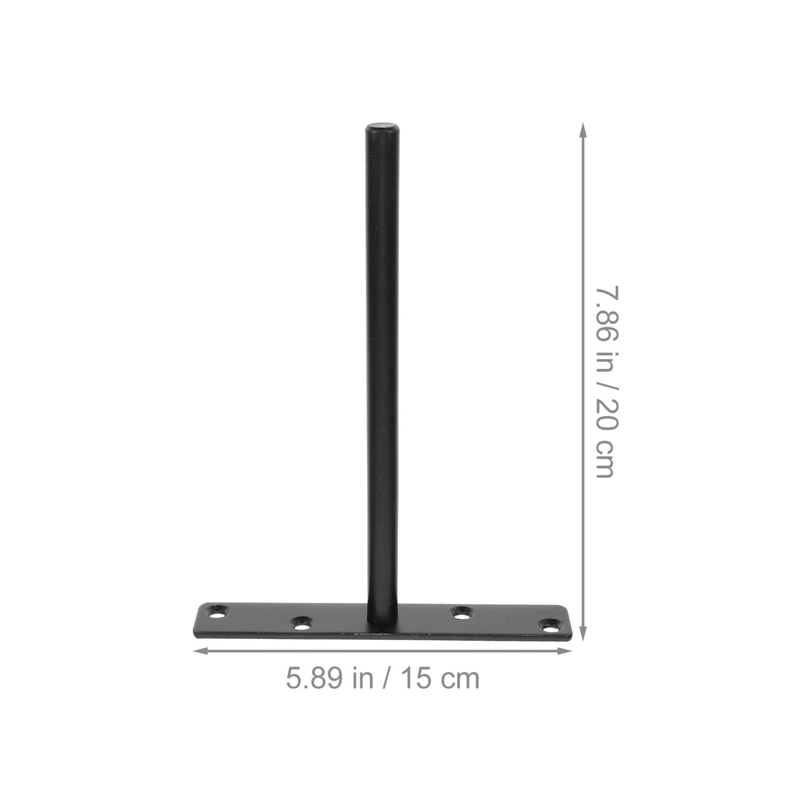 Soportes Invisibles para Estantes Flotantes Metálicos Negros 20 CM Juego de 7 Piezas Soportes Ocultos Resistentes para Montaje en Pared en Hogar y Oficina
