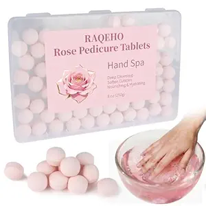 Manicure Spa Balls 8oz - Moisturizing Nail Soaking Tablets, Rose