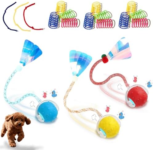 3-Pack Interactive Cat Toys Ball for Indoor Cats＆Dog,Automatic Ca...