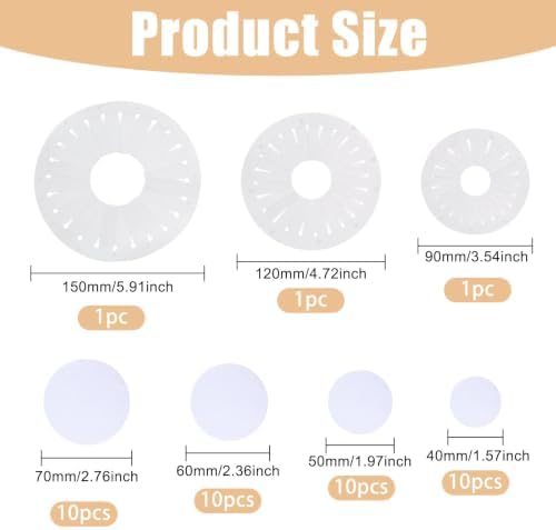 3pcs Rosette Maker with 40pcs Non-Woven Fabric 3.5"/4.7"/5.9" — 사진 2