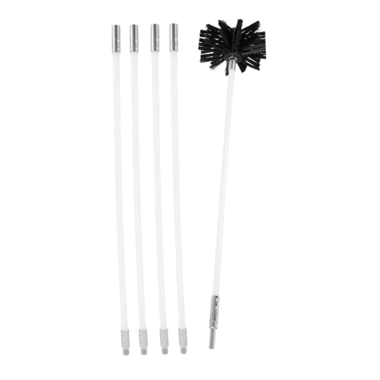 TOPBATHY 1set Spazzole Per Pulizia Flessibile Di Camini e Kit Completo Per Rimozione Lint Da Asciugatrici Con Aste e Testa Di Pulizia