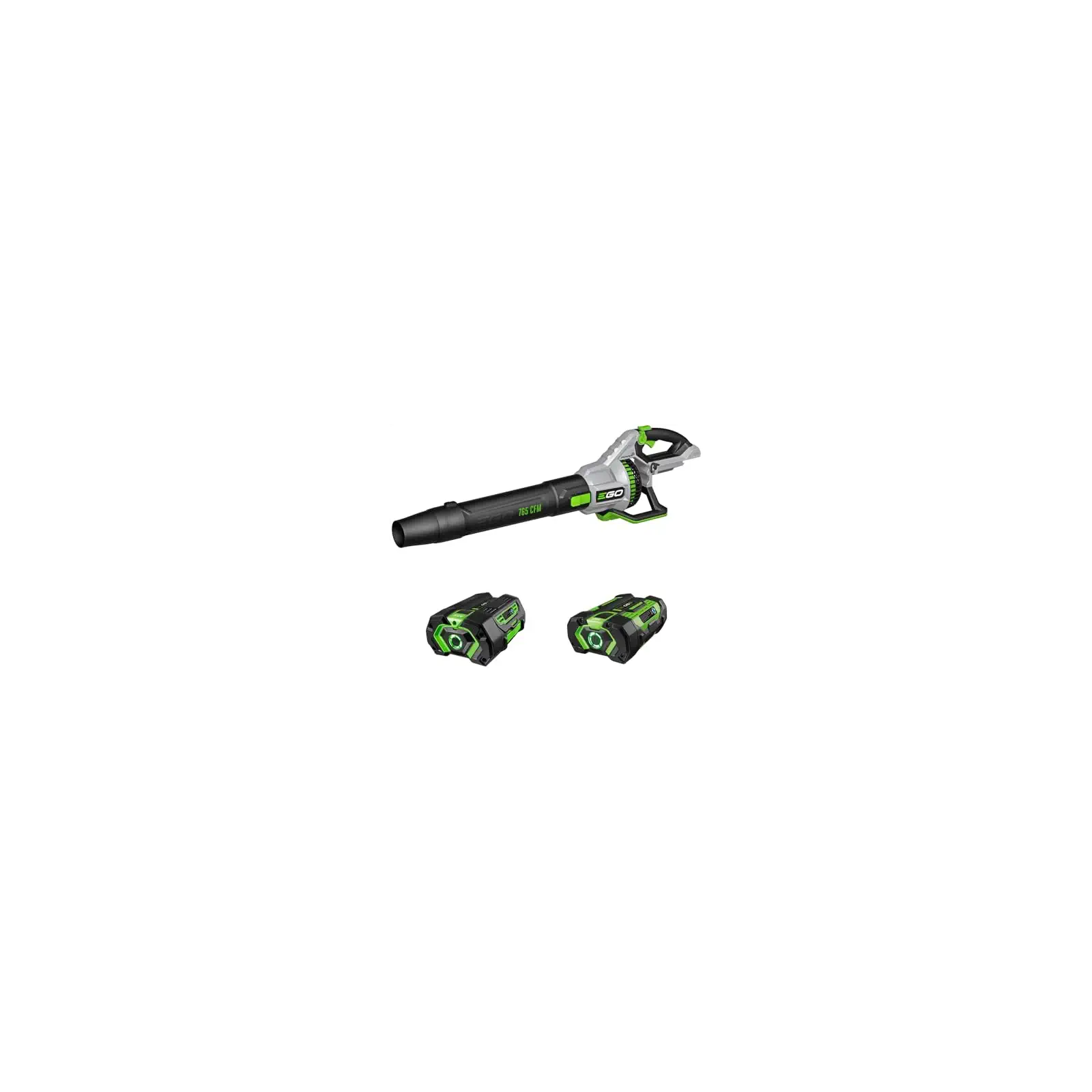 EGO POWER+ Leaf Blower Cordless 765 CFM with 56V 5.0Ah Battery and 320W Charger Included (LB7654) Plus Extra 2.5Ah Battery (BA1400T)