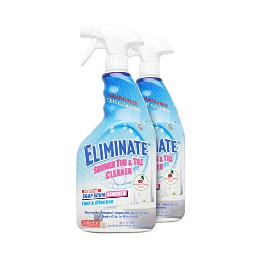 Clean-X Eliminate Shower Tub & Tile Cleaner- 32 fl oz. - Shower Cleaner. Powerful Cleaner removes soap scum and hard water minerals by UNELKO Invisible Shield (2)