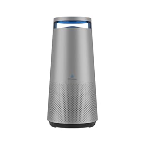 DH Lifelabs | Sciaire Mini + HEPA Air Purifiers | Ions Actively Clean Deodorize Air | Eliminates 99.9% of Bacteria Viruses | H13 HEPA Filter for Allergies | 103 Sq Metres Bedroom Home | Grey