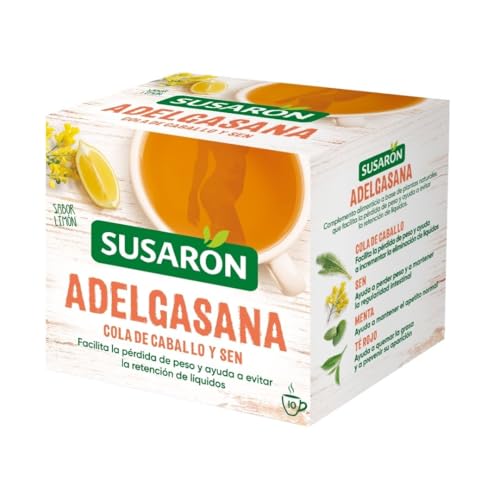 Susarón | Infusión Adelgasana Cola de caballo y Sen | Sabor Limón | Caja 10 bolsitas