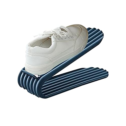 Shoe Organizer,Double Layer Shoe Support - Adjustable Space Saving Range Shoe Storage Organizer Closet Shoes Storage Racks
