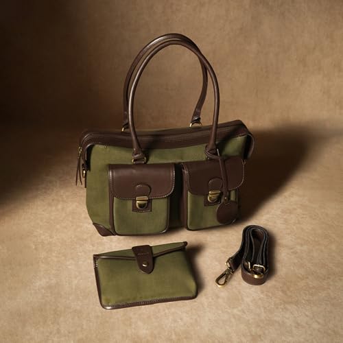 Image of Theater Miss Granger Structured Satchel Bag for Women | Vintage-Inspired Faux Leather Crossbody Handbag with Top Handle & Adjustable Strap | Elegant Everyday Shoulder Bag