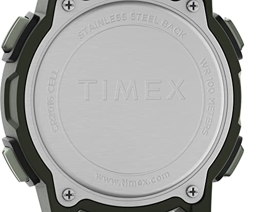 Timex Men's Expedition Digital CAT5 41mm Quartz Leather Strap, Brown/Green/Black, 20 Casual Watch (Model: TW4B244009J) by Timex - Image 3