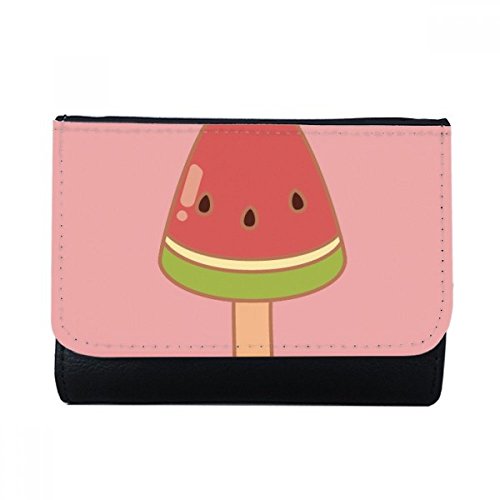 Portefeuille cuir pastèque semences glace popsicles multifonction