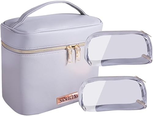 SANHECUN Travel Cosmetic Makeup Essentials Bag case Brush Case Wash Bag Cosmetic