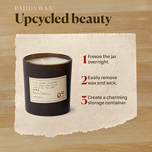 Paddywax Library Collection Charles Dickens Scented Soy Wax Candle, 6.5-Ounce, Tangerine, Junpier & Clove #TOP4