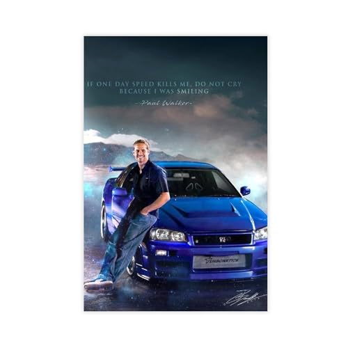 Poster Paul Walker 22 de 60x90 cm décoration moderne toile de salon