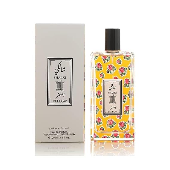 Arabian Oud SHALKI YELLOW 100 ml 3.4 Oz Unisex Fragrance | Eau de Parfum | Passion Fruit, Peppermint spices, Woody and Leather notes | Oriental and Fougere Scent.