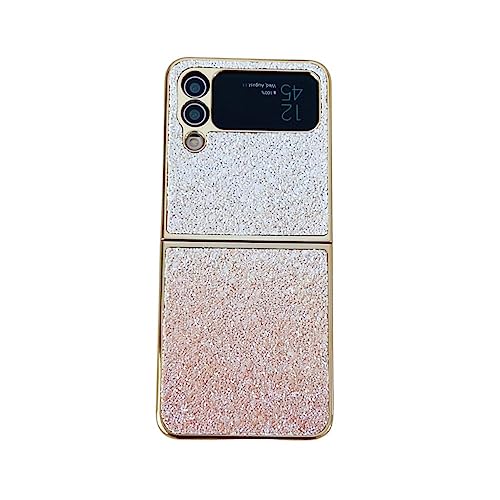 Coque Samsung Z Flip 4 or de qualité supérieure avec finition miroir