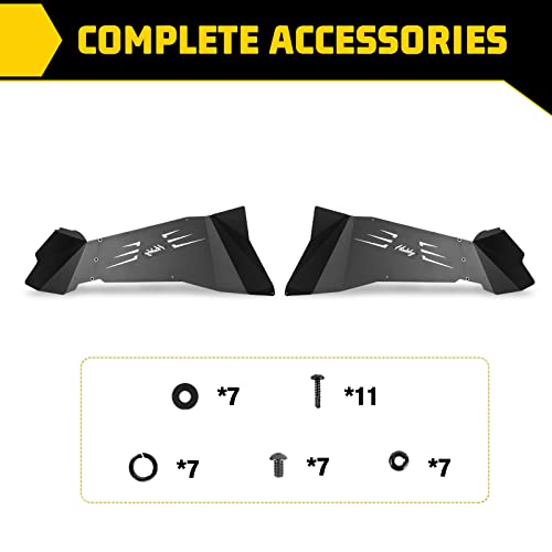 Autofree Rear Inner Fender Liners Compatible For 2007-2018 Jeep Wrangler Jk Jku Unlimited 2Wd 4Wd, Offroad Powder Coated Steel Splash Guard 2Pcs With Accessories #TOP6