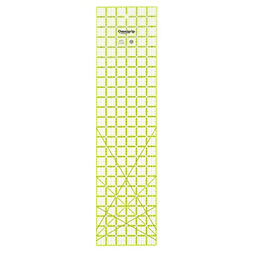 Omnigrip 6" x 24" Non-Slip Rectangle Quilting Ruler by Omnigrid, (Pack of 3) by Omnigrid - Used condition - US$17.94