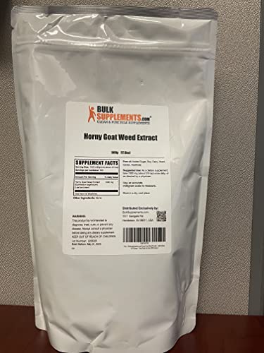 Bulksupplements.com Horny Goat Weed Powder, 500G With Ashwagandha Root Extract Powder,500G & Tribulus Terrestris Extract Powder, 100G Bundle #TOP1