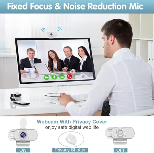 Image of ZIQIAN USB C Webcam 1080P | Live Streaming Web Camera with Stereo Microphone | Desktop or Laptop USB Web cam 110 Degree View Angle | HD for Switch 2,Video Calling, Recording, Conferencing, Gaming