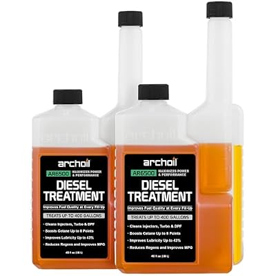 Archoil AR6500 Diesel Treatment (40 oz) Two Pack - Treats 800 Gallons, Diesel Fuel Additive - Lubricity Improver, Injector Cleaner, DPF & Turbo Deposit Control, Cetane Booster