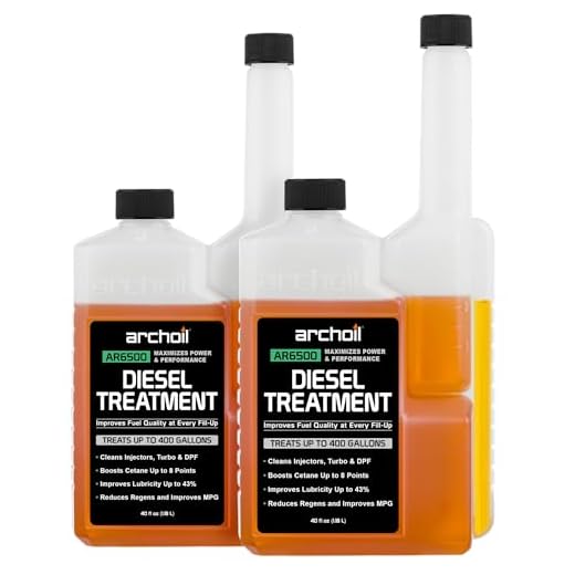 Archoil AR6500 Diesel Treatment (40 oz) Two Pack - Treats 800 Gallons, Diesel Fuel Additive - Lubricity Improver, Injector Cleaner, DPF & Turbo Deposit Control, Cetane Booster