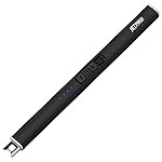 JETPRO Electric Arc Windproof Lighter Flameless USB Rechargeable Lighter with Safety Lock for Candle BBQ Camping (Black)