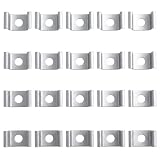 Visxcnu 20 Stück Bremsschlauch Halteclip Metall U-Form Befestigungsclips Bremsleitung Kraftstoffschlauch Halter Klammern Ersatz für 34341163565 34340141371 481477