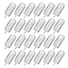 Round Shape Clear Push-Up Cake Pop Shooter (Push Pops) Plastic Containers with Lids, Base & Sticks, Pack of 24