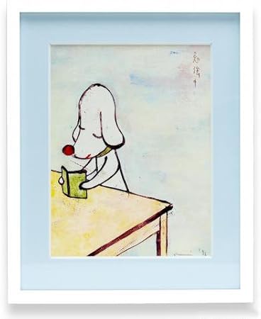 Amazon 奈良美智 ポスター 勉強中 特別額装版 おもちゃ雑貨 おもちゃ