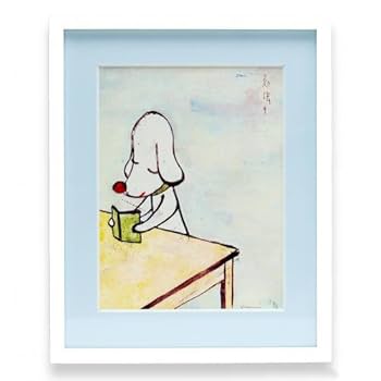 Amazon.co.jp: 奈良美智 ポスター [勉強中(特別額装版
