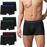 QINCAO Boxershorts Mężczyzny 6-sztukowy zestaw Mężczyzna Bielizna Wnętrzne Spodnie Baumwollretroshorts