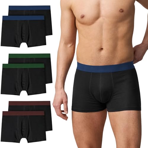 QINCAO Boxershorts Mężczyzny 6-sztukowy zestaw Mężczyzna Bielizna Wnętrzne Spodnie Baumwollretroshorts