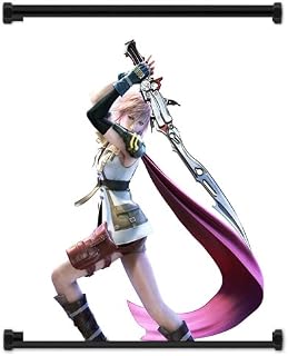 Final Fantasy XIII 13 Game Lightning Fabric Wall Scroll Poster (32"x38") Inches