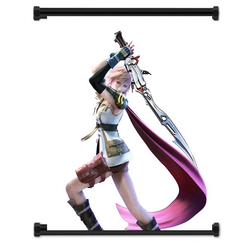 Final Fantasy XIII 13 Game Lightning Fabric Wall Scroll Poster (32"x38") Inches