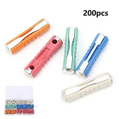 Yctze 200Pcs Auto Fuses - 5A/8A/10A/16A/25A Fuse European 32V Boxed Assorted Fuses Automotive Accessory Car Fuse Kit Automotive Fuse Torpedo Fuse Kit #TOP2