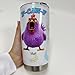 NDARTVN Caw-F Chicken Tumbler, Caw-F Sarcastic Cup, Customized Name Crazy Rooster Chicken Humor Cup Gift For Office Worker Friends, Rooster Humorous Tumbler 20 Oz (Multicolor 1)