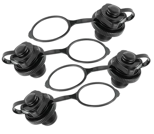 CDDCWZ Lot de 4 valves de Bateau gonflables pour Bateaux à aubes et valves Sup, pièces de Rechange d'air up 22 mm, Conception étanche pour Bateaux,...