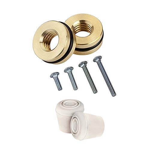 Director's Showcase (DSI) Color Guard Weight Anchor Set and Heavy Duty Flag Pole Cap Package (White)