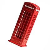 🎄 decorazione natalizia in metallo per cassette postali☃️- elegante stile retrò britannico, elegante banca di modelli per cassette postali, potrebbe risvegliare i tuoi ricordi indimenticabili sulla Gran Bretagna. buona idea per mostrarlo su scaffale, scrivania, studio, ufficio, cucina, . puoi mettere le monete nella cabina dalla sua superiore e prendere le monete dal basso.