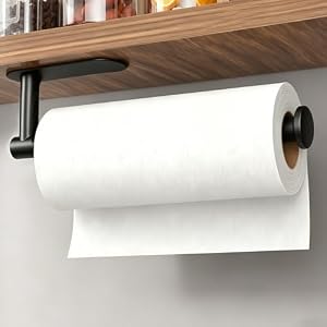 DEKAVA Paper Towel Holder Under Cabinet Wall Mount for Kitchen Paper Towel, Self-Adhesive Paper Towel Bar, Paper Towel Rack, Stainless Steel 13 inch