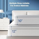 Avenco Twin Mattress 10 Inch in a Box, Medium Plush Twin Size Mattresses with Pocket Spring Smarts Coil Hybrid Colchones for Pressure Relief, CertiPUR-US Certified