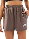Kolagri Sweat Shorts for Women Spring Casual Quick Dry Drawstring Waist Gym Athletic Workout Lounge