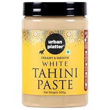 Urban Platter White Tahini Paste | 17.64 Oz 500g | Creamy & Smooth Sesame Seed Paste | Ideal for Hummus, Salad Dressings, Sauce, Dips & Middle Eastern Dishes | Vegan & Gluten-Free