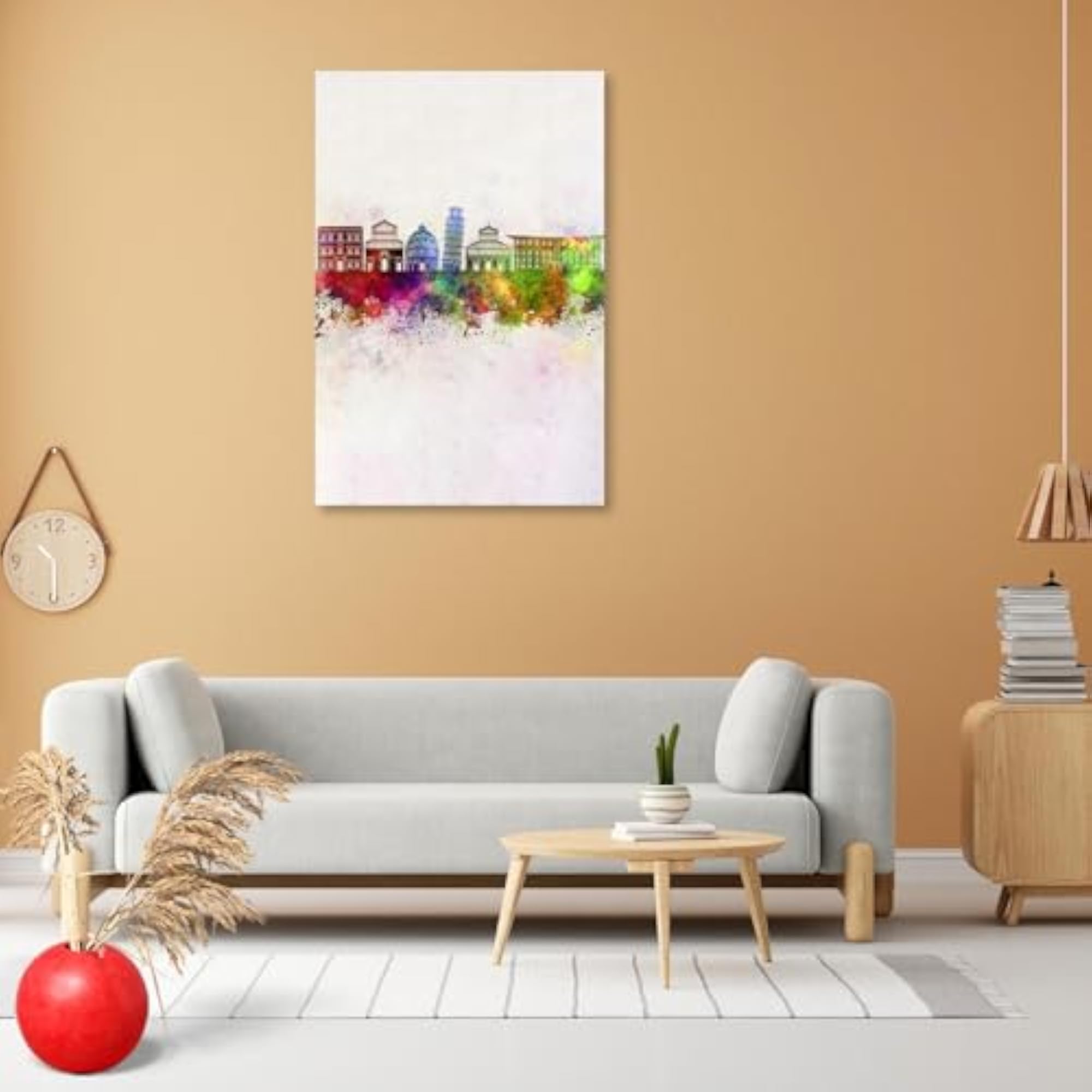 Pisa Skyline Peel & Stick Vinyl Wall Sticker