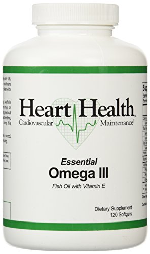 Heart Health™ Essential Omega III Fish Oil with Vitamin E Single Bottle - 120 softgels,(60 Servings) Heart Health™ Essential Omega III Fish Oil with Vitamin E Single Bottle - 120 softgels,(60 Servings)