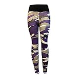 Leggings Hose Yogahose Damen Sport-Leggings Jogginghose Printed Streifen Hüfthose Strumpfhose Leggins Hose Strumpfhose Schwarz Workout Stretch High Elastic Yoga Hosen Yoga Pants Damen Doppeltaschen Sport Leggings 3/4 Yogahose Sporthose Laufhose Training Tights mit Handytasche