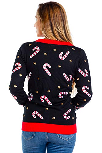 Image of Tipsy Elves Classic Cute Cardigan Ugly Christmas Sweaters for Women with Fun Patterns and Animals