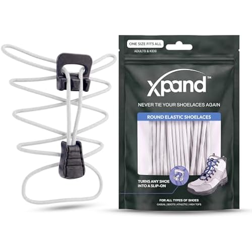 Xpand No Tie Elastic Shoe Laces for Adults & Kids - Easy Slip on Shoelaces