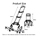 Stair Climbing Trolley,Cargo Handling Tool,Lightweight Shopping Cart,Foldable Telescopic Handle,Load Capacity 75 Kg,for Warehouses(Style2)