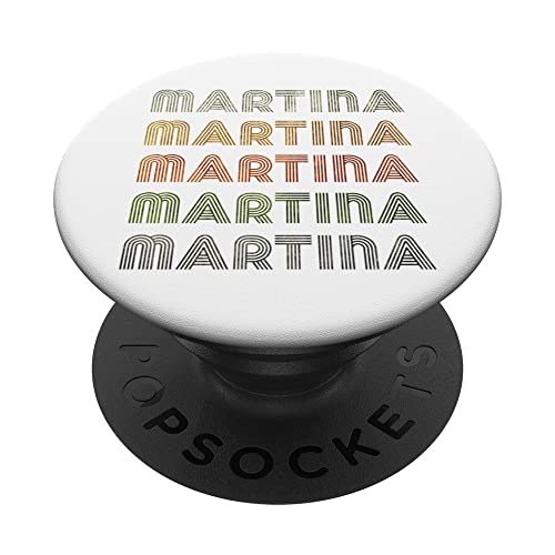 Camiseta Martina Love Heart, estilo grunge/vintage, negra Martina PopSockets PopGrip Intercambiable